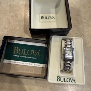Bulova Stainless Steel New in Box Silver Women's Watch